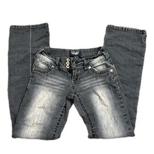 Angels y2k low rise bootcut distressed look jeans